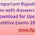 Rajasthan GK Questions with Answers in Hindi PDF Download (#1)