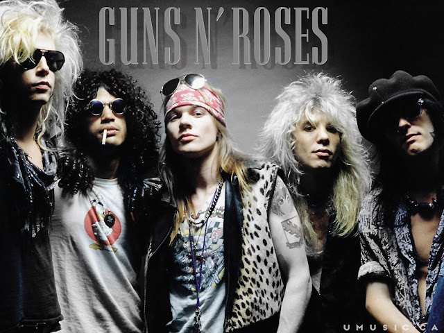 Resultado de imagem para Bon Jovi, Poison, Guns N' Roses, E AS BANDAS