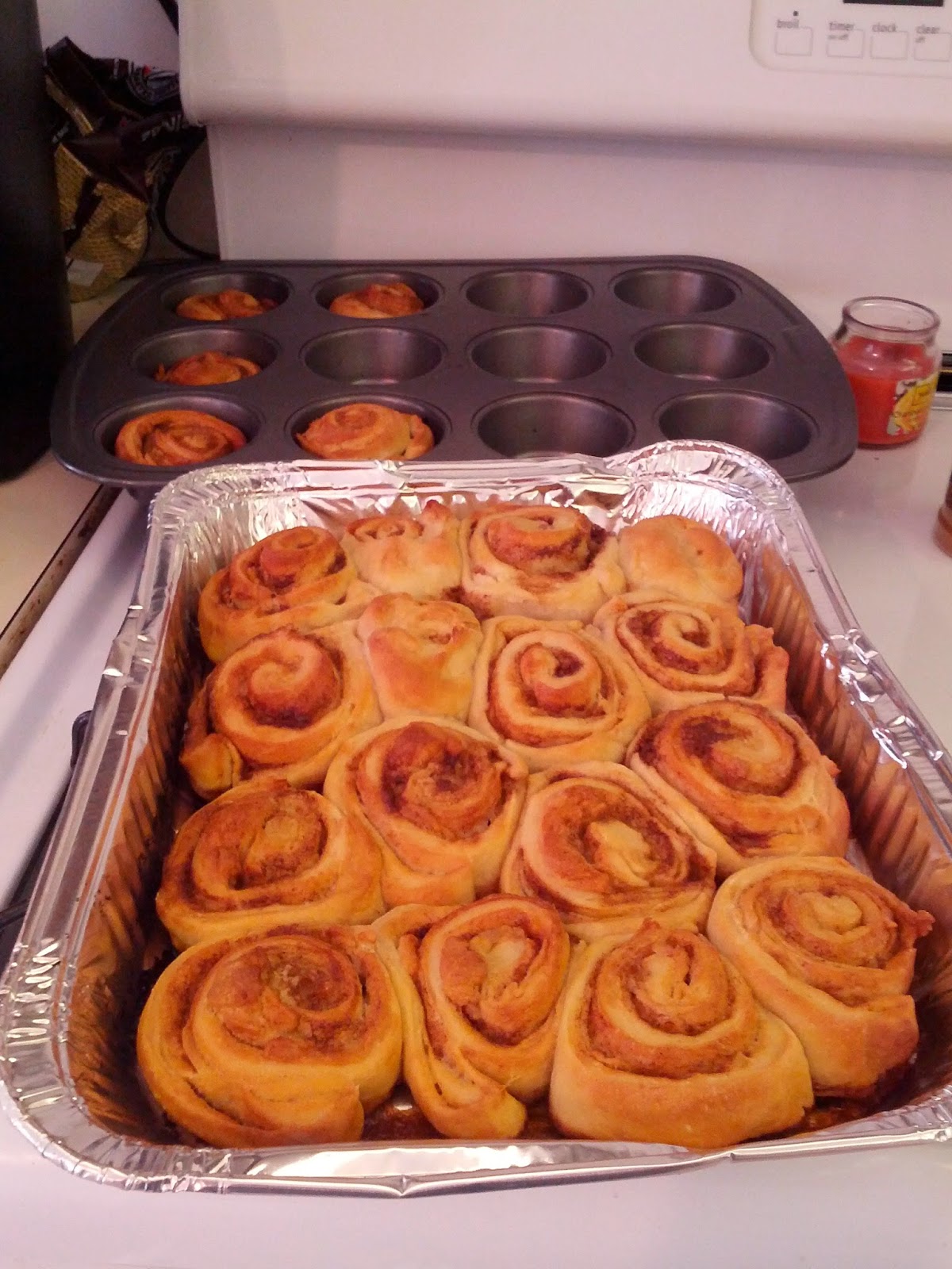 Minnesota + New Jersey Cooks Cinnamon rolls