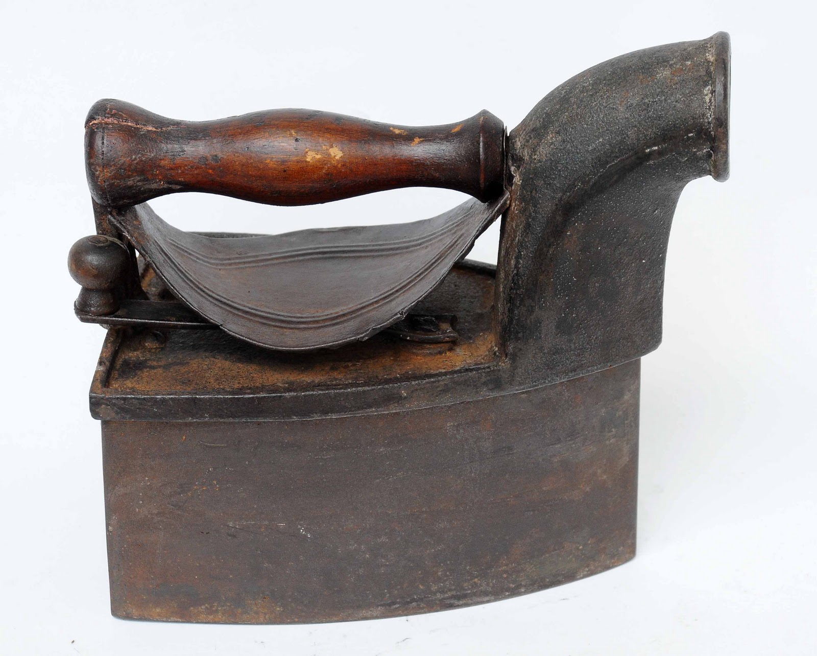 Old Vintage Gallery Antique Charcoal Iron Circa 1850