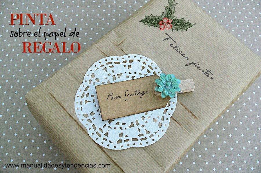 Cómo hacer tu propio papel de regalo pintándolo