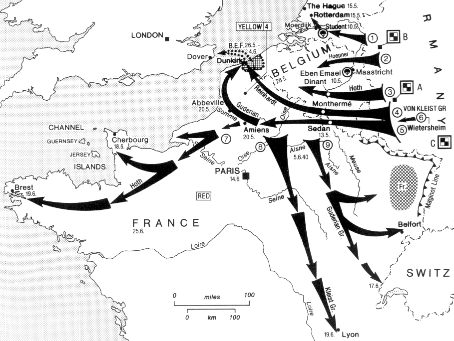 Захват Франции Германией 1940 карта. Наступление на Францию 1940 карта. План нападения на Францию 1940. Битва за Францию 1940 карты сражений. Операция по захвату германии
