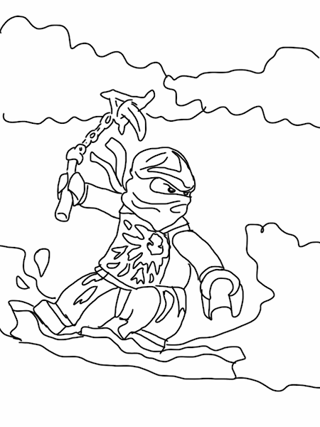 Lego Ninjago Coloring Pages Kai – Colorings.net