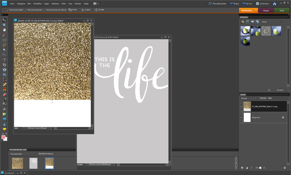 Adding Glitter To Digital Printables