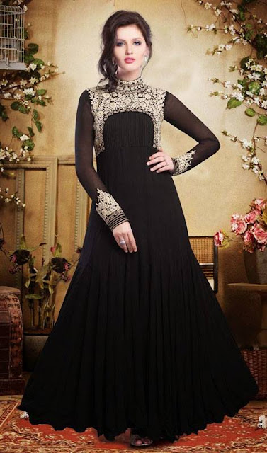 simple frock design long