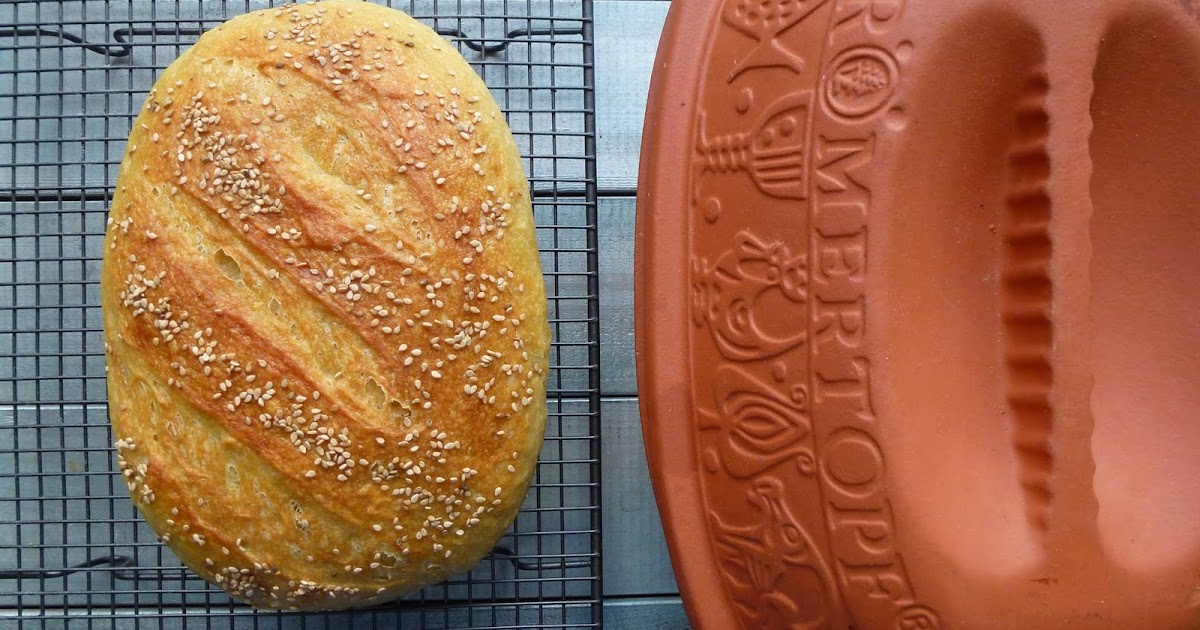 Bread in a clay baker - The Wayward Oven