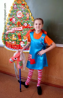 Новогодний Костюм Пеппи Длинный Чулок