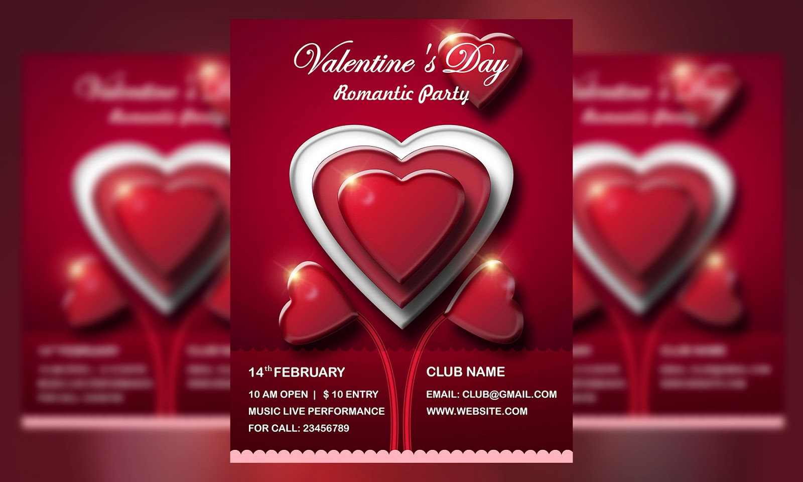 valentines day love event flyer free psd vectorkh valentines event flyer