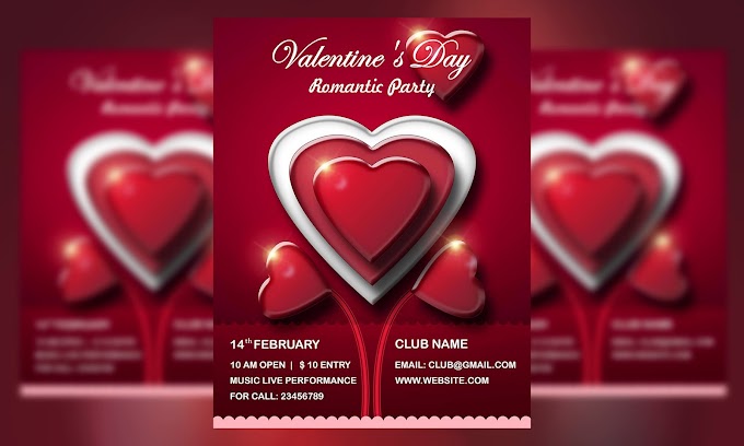 Valentine’s Day – Love Event Flyer free psd