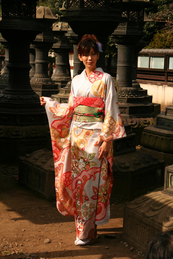 Japanese girl in kimono