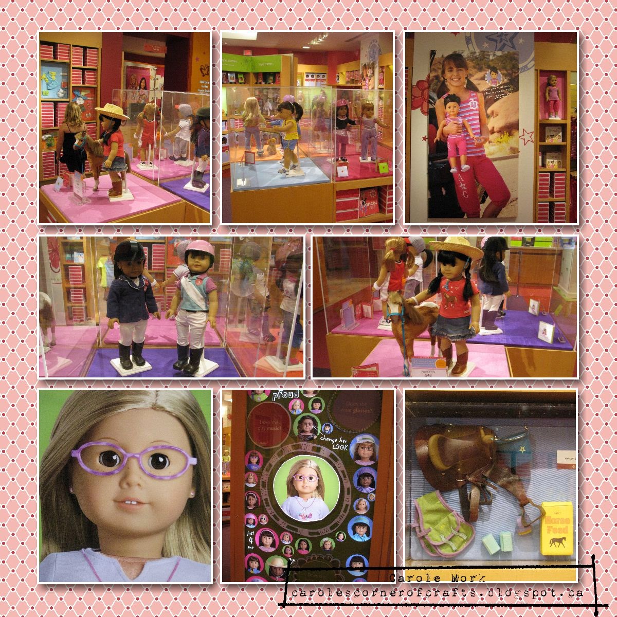 Carole's Corner of Crafts: MDS 160 AG Doll Scrapbook Page - So Much to See