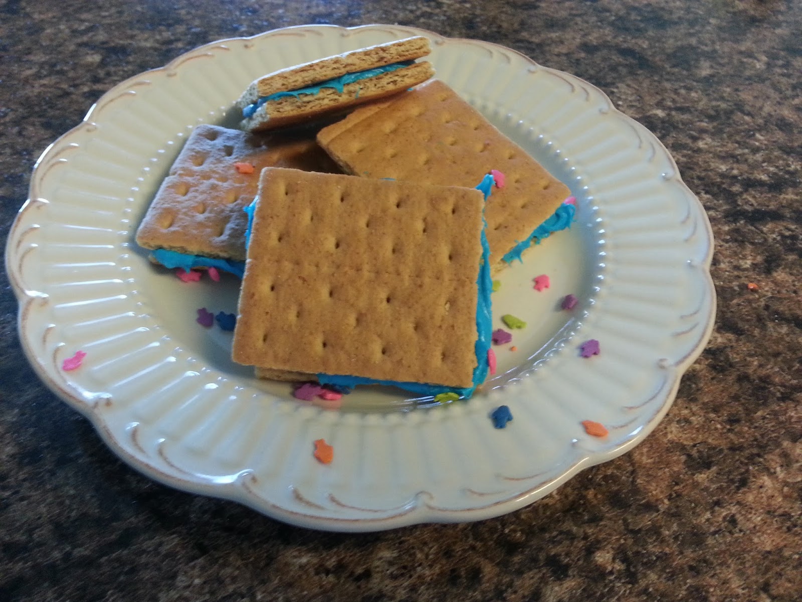 Happier Happenings Graham Cracker Frosted Sandwich