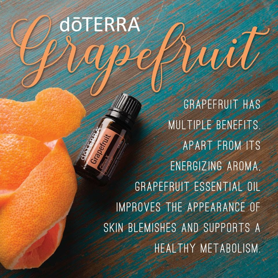 Radiant Health with Essential Oils! Grapefruit essential oil is