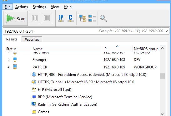 advanced ip scanner windows 10