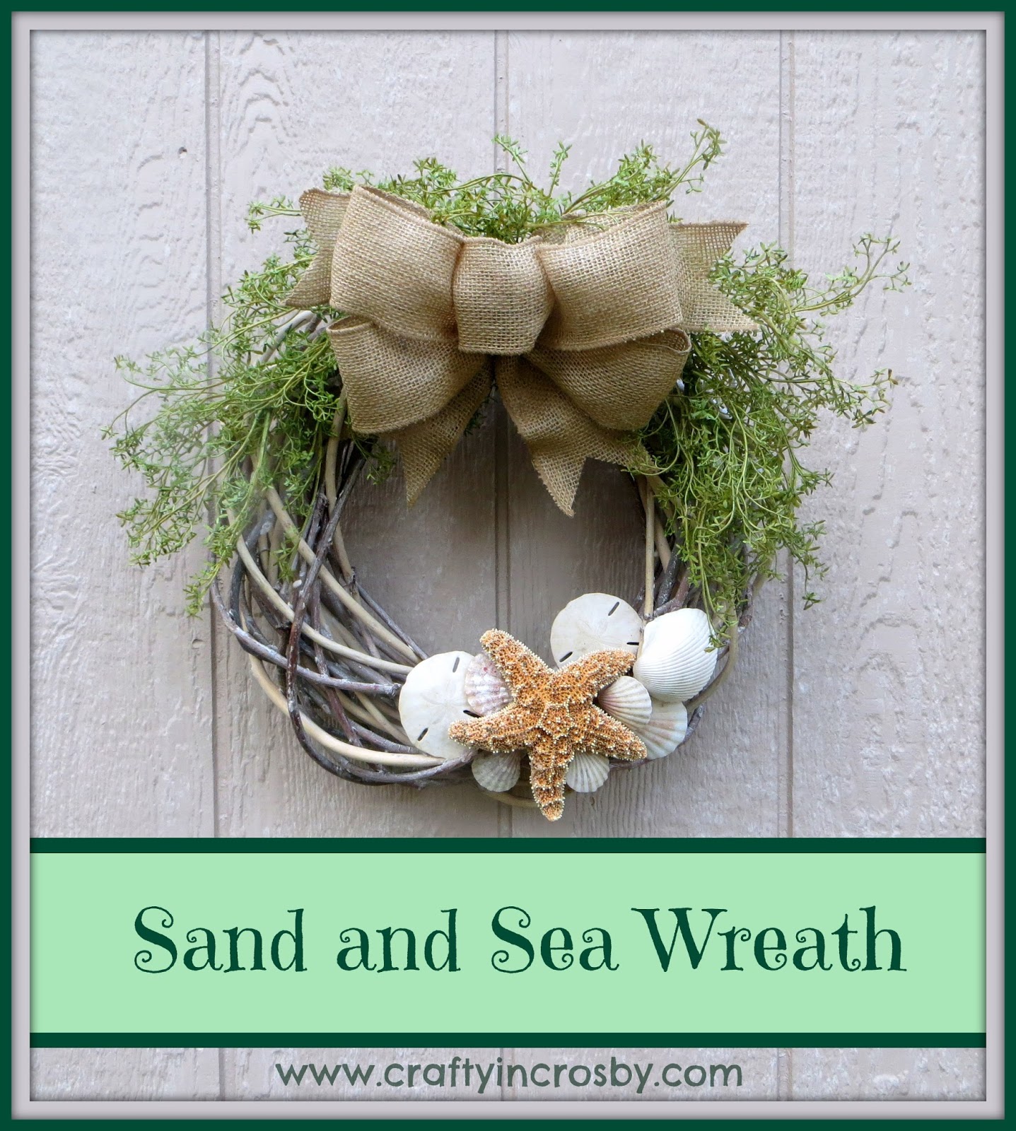 Coastal Garland with Sand Dollars - A Wonderful Thought