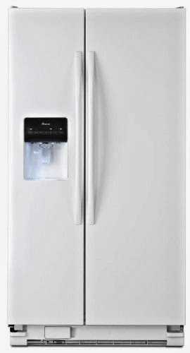 Energy Star Amana ASD2575BRW 25.5 CF White Side-By-Side Refrigerators