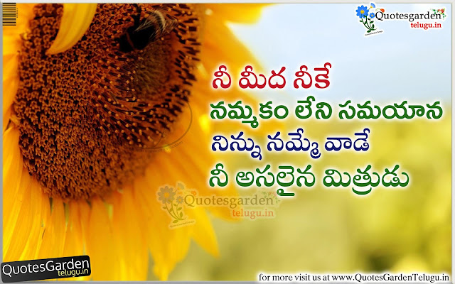 Real Friendship Quotes when a friend in need - Quotes Garden Telugu