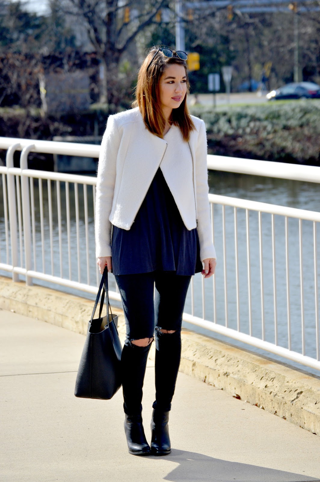Rosy Outlook Cream Blazer