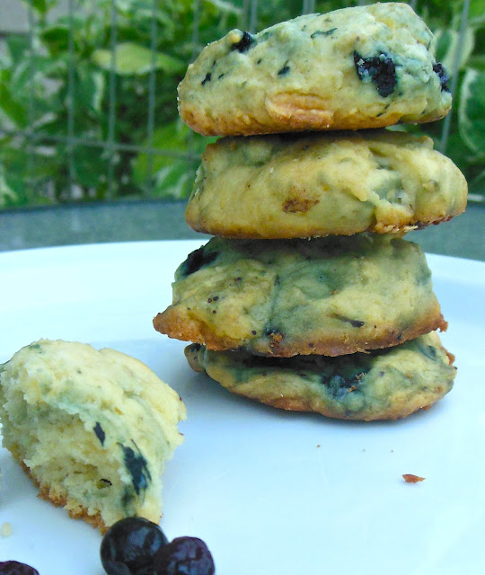 Lori's Culinary Creations: Blueberry Chocolate Cream Cheese Cookies {Guest Post at Mom's Test Kitchen}