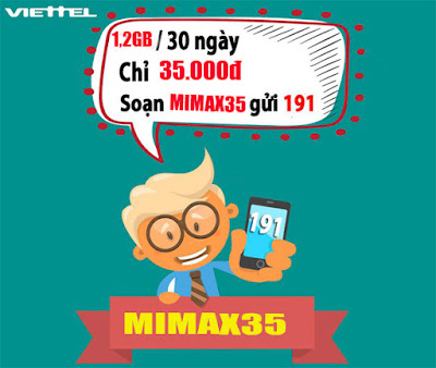 gói cước Mimax35 Viettel 
