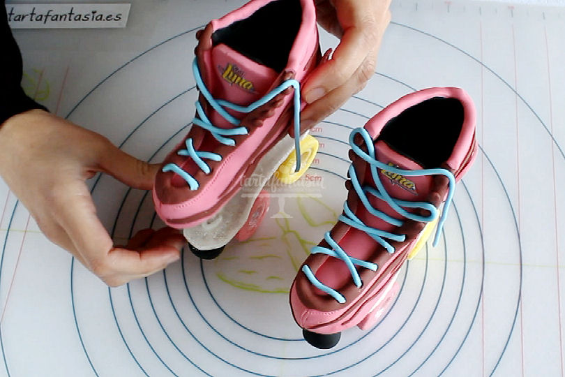 Tutorial Patines de Fondant Soy Luna