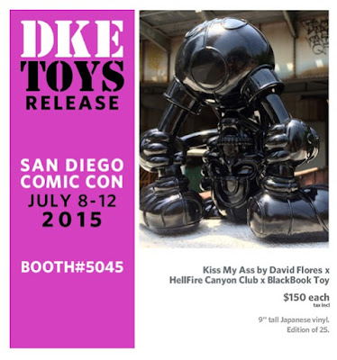 San Diego Comic-Con 2015 Exclusive Black Edition Kiss My Ass Vinyl Figure by David Flores x HellFire Canyon Club x BlackBook Toy
