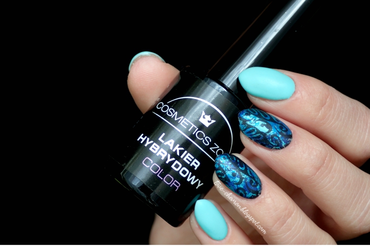 Cosmetics Zone lakiery hybrydowe Cosmetics zone pst 13 pistachio, 033 black cat
