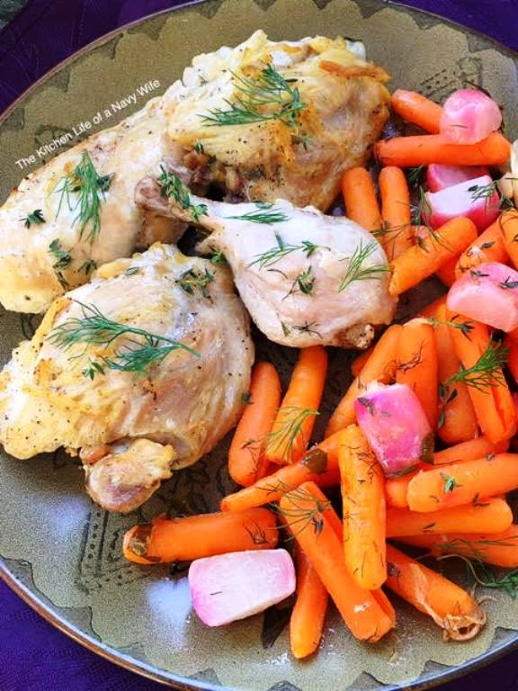 The Bestest Recipes Online Roasted Chicken and Vegetables