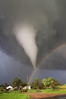 Tornado and Rainbow over Kansas