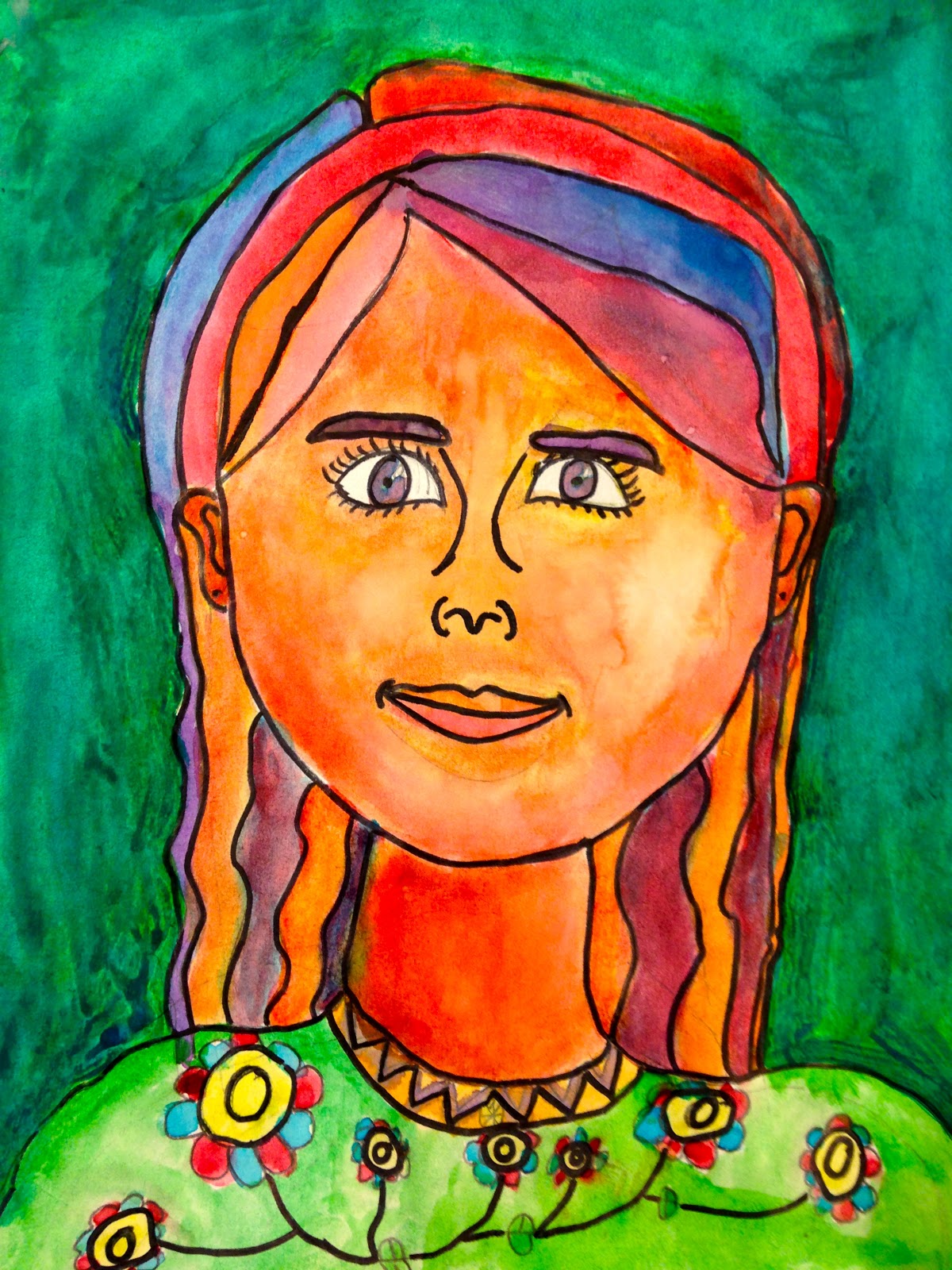 Sand Creek Star Gallery: 5th Grade Pop Art Self Portraits!