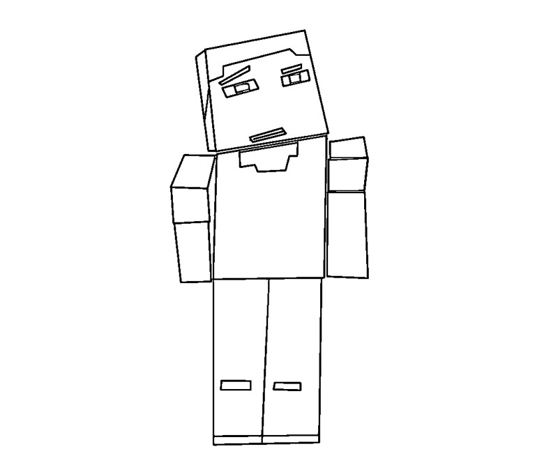 Printable Minecraft 6 Coloring Page title=