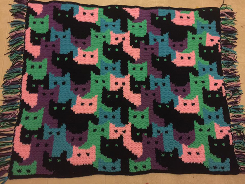 Cats Afghan - Free Pattern