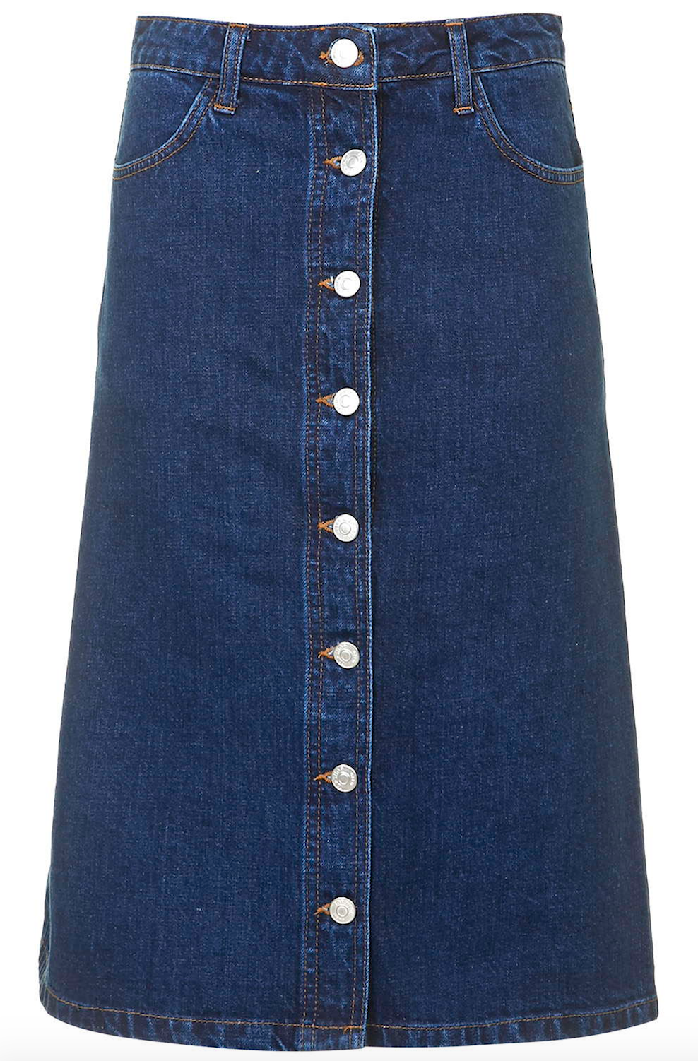 Wearing It Today: The season update: the denim midi skirt