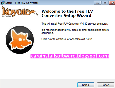 Cara Instal Free FLV Converter Cara Instal Free FLV Converter
