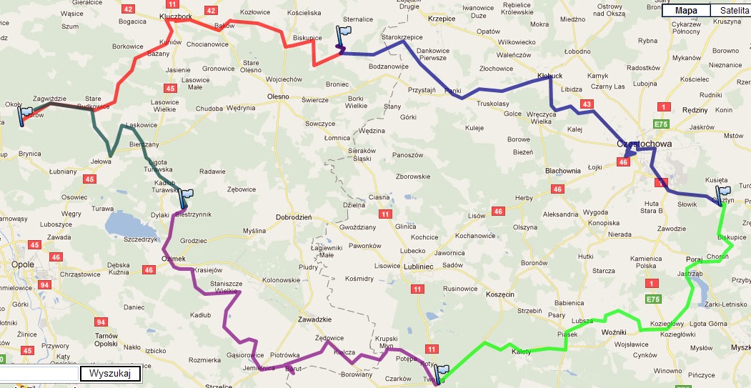Trasa Pielgrzymki Z Lublina Do Częstochowy