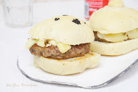  Hamburguesa de setas confitadas con brie