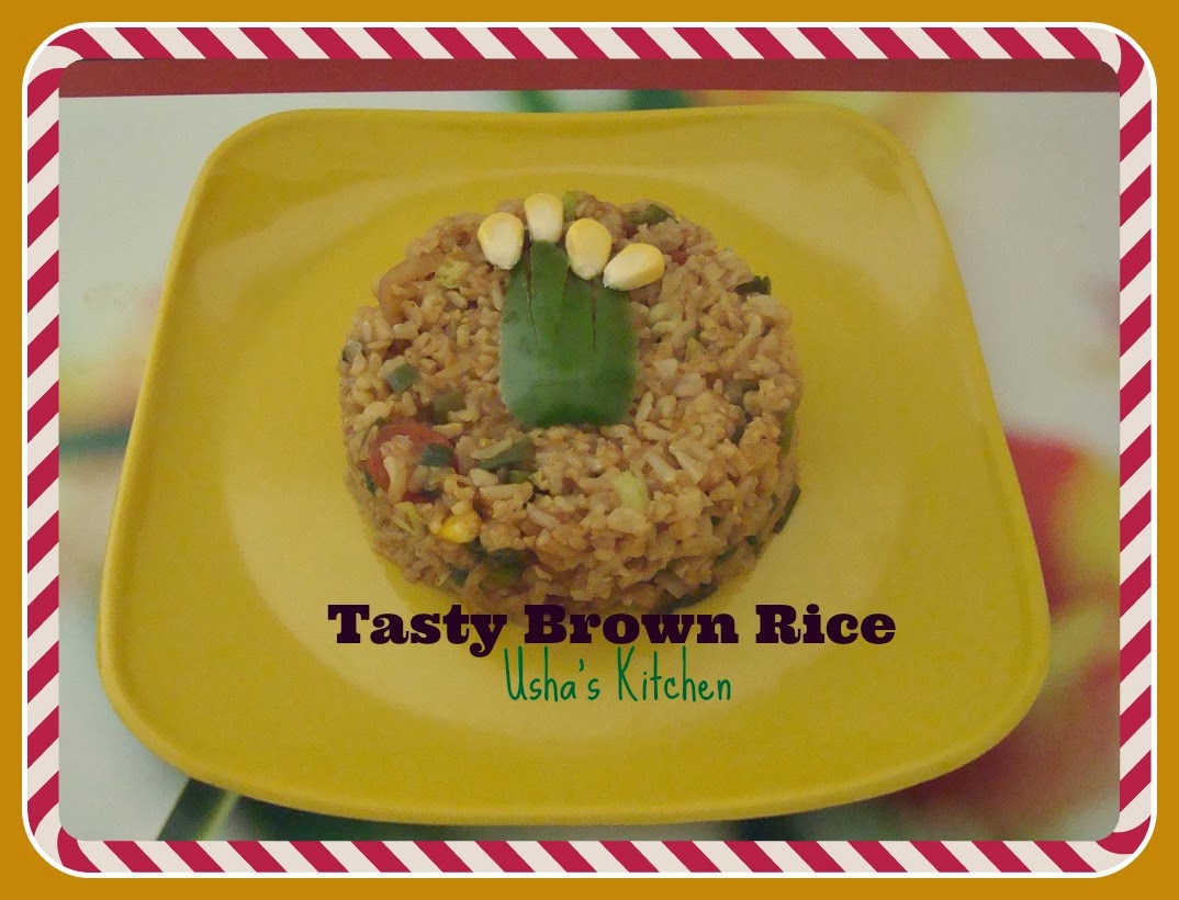USHA'S KITCHEN: TASTY BROWN RICE RECIPE