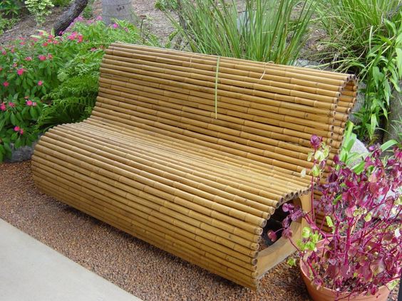 Contoh model kursi  dari bambu  sederhana Isi Rumahku