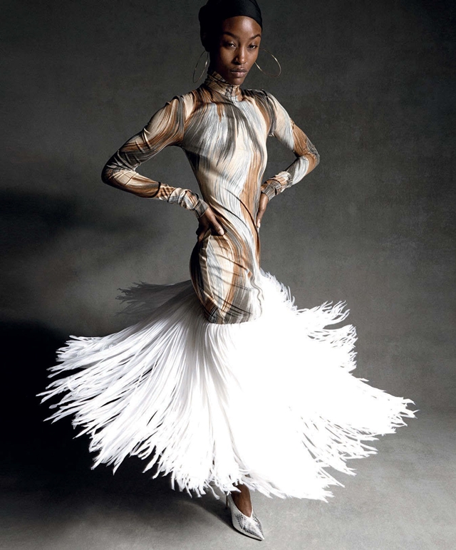 Asha Terne: Mønstret kjole Céline med