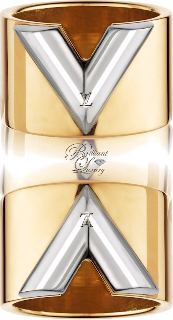 Brilliant Luxury ♦ Louis Vuitton Gold Essential V Ring Brilliant Luxury ♦ Louis Vuitton Gold Essential V Ring