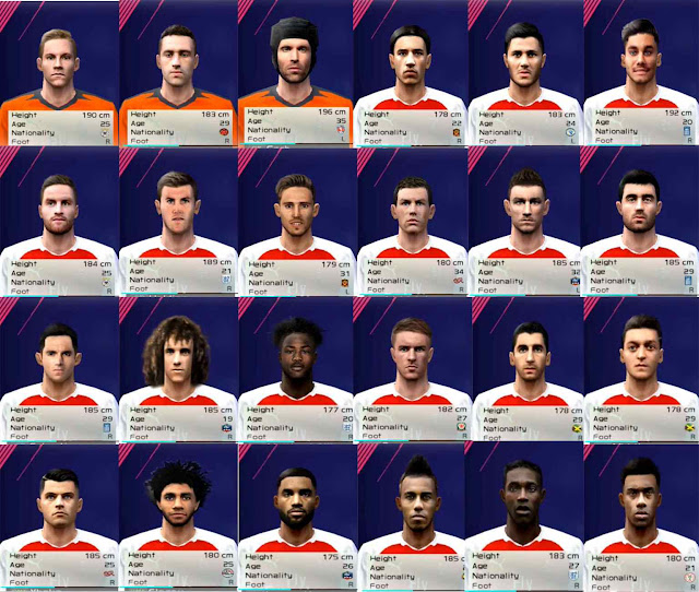 Pes 6 Arsenal Full Face Pack 2018 19 Pes Belgium Glory