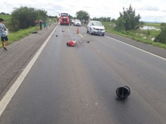 Colisão Moto e Carro deixa duas vítimas fatais neste domingo entre Sousa e Marizópolis