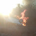Carro capota e pega fogo no município de Capim Grosso