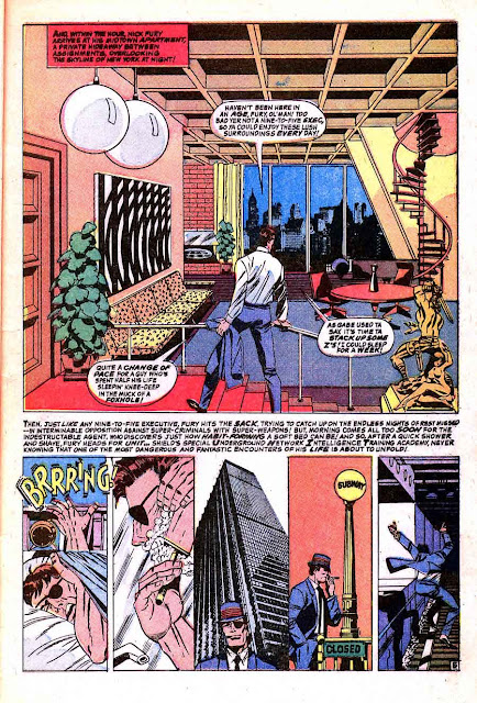 Strange Tales v1 #159 nick fury shield comic book page art by Jim Steranko Strange Tales v1 #159 nick fury shield comic book page art by Jim Steranko