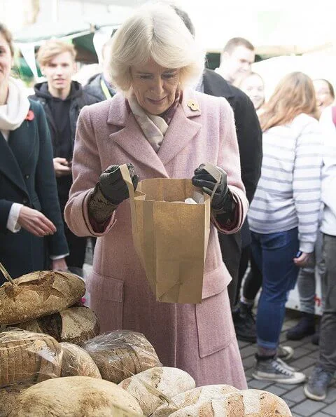 The Prince of Wales and The Duchess of Cornwall visited Swiss Cottage Farmers’ Market to celebrate the 20th anniversary