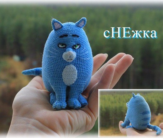 1000 схем амигуруми на русском: Кошка Хлоя из мультфильма