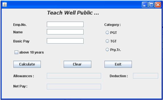 CreativeMinds: some java forms for practice IP Practicle