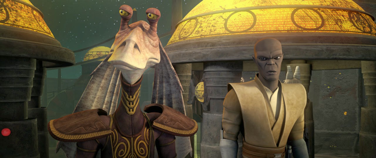 Calvin's Canadian Cave of Coolness Jar Jar Binks And Mace Windu?