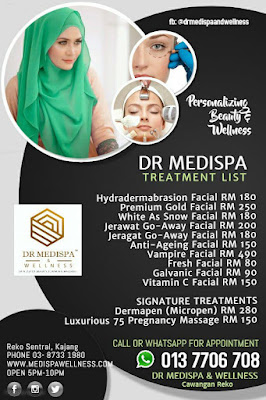 Rawatan Hydradermabrasion facial,  Dr Medispa & Wellness, review dr medispa & wellness, rawatan hydra facial, harga rawatan hydra facial