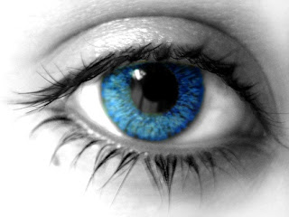 trocar cor dos olhos por azul